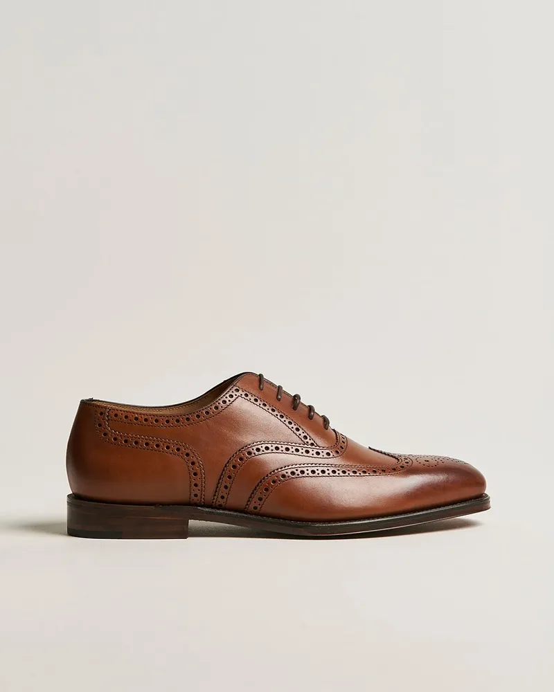Loake 1880 Buckingham Brogue Brown Burnished Calf Braun