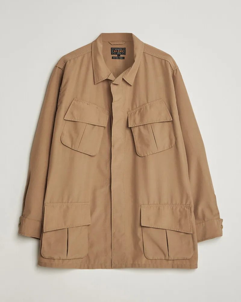 Beams Plus MIL Fatigue Jacket Khaki Beige