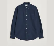 Classic Organic Oxford Button Down Shirt Navy Blue