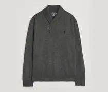 Double Knitted Shawl Collar Sweater Windsor Heather