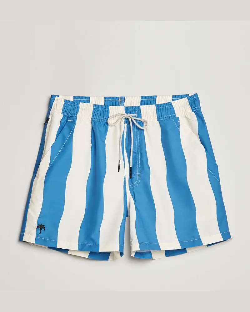 OAS Printed Swimshorts Waver Blau