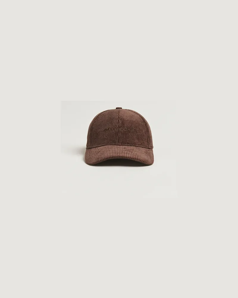 Jacob Cohën Corduroy Logo Cap Brown Braun