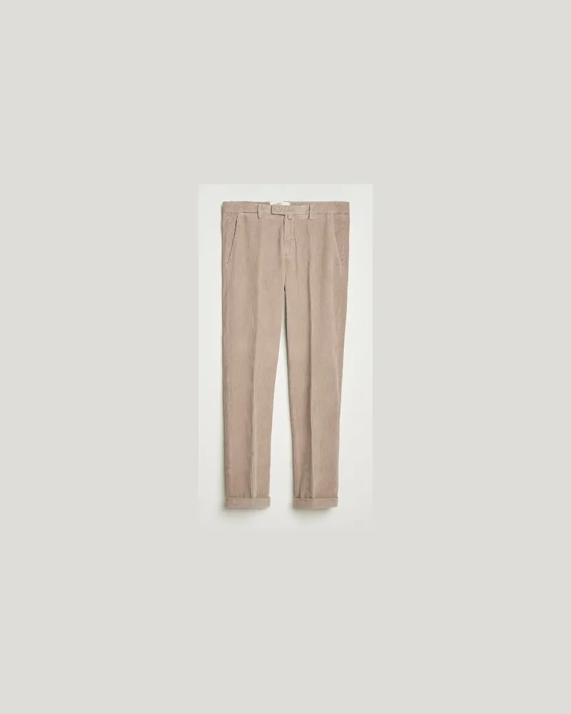 Briglia 1949 Slim Fit Corduroy Trousers Beige Beige