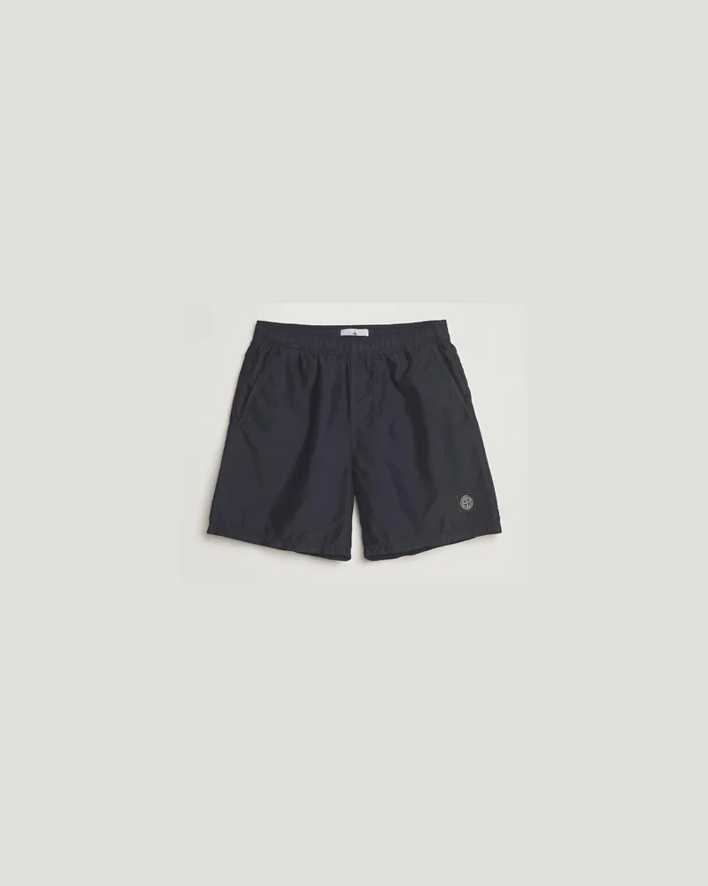 Stone Island Brushed Nylon Swimshorts Navy Blue Blau