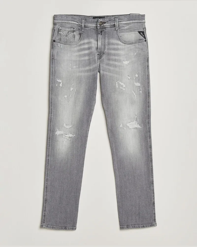 Replay Anbass 20 Year Wash Jeans Washed Grey Grau