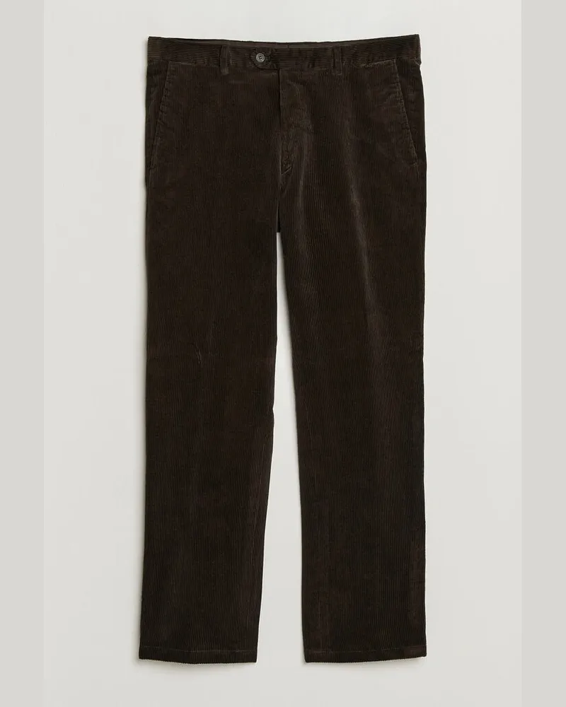 Oscar Jacobson Dandy Corduroy Trousers Dark Brown Braun