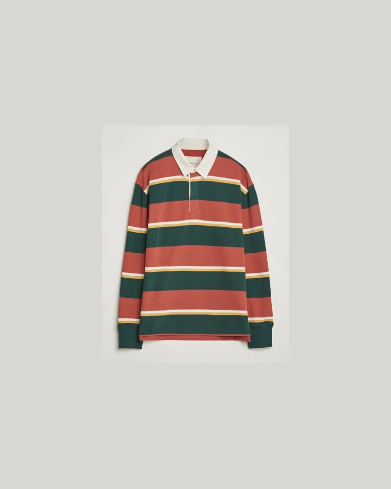 Gant Striped Heavy Rugger Modern Rust Mehrfarbig
