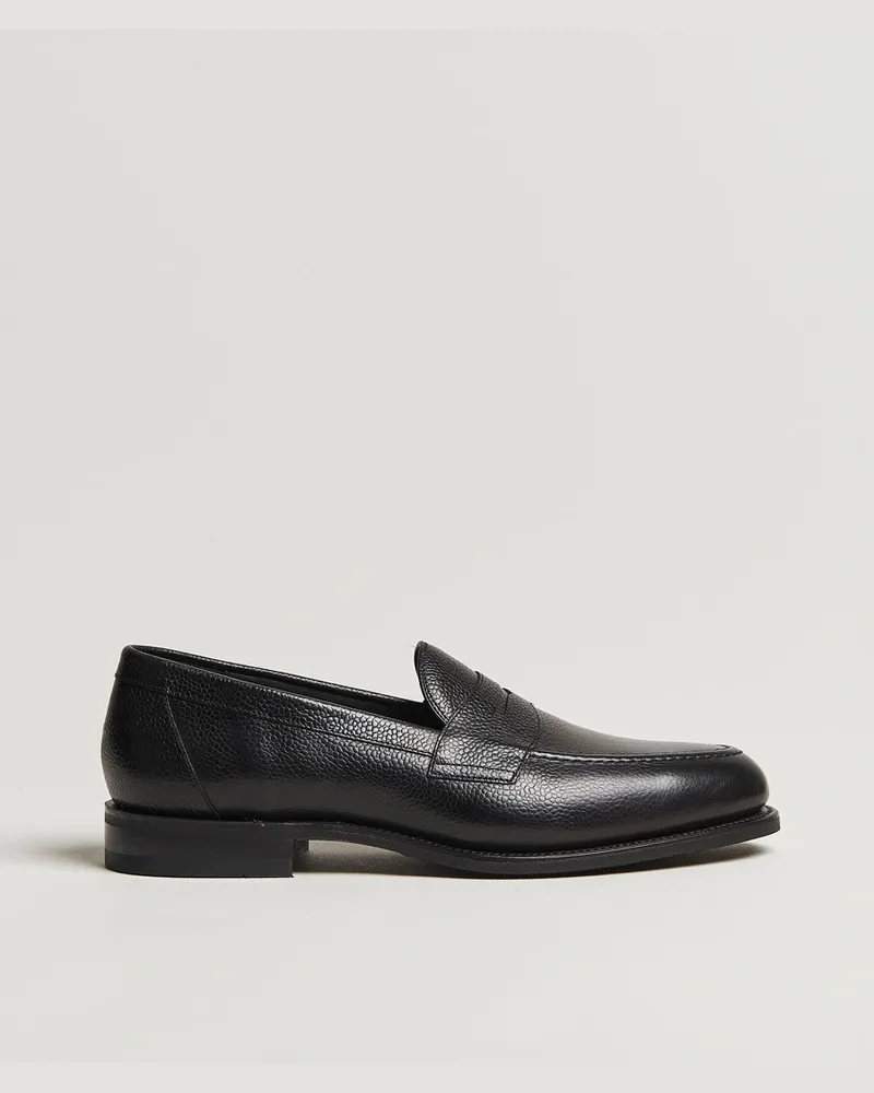 Loake 1880 Imperial Grained Penny Loafer Black Schwarz
