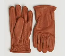 Leather Work Glove Cognac