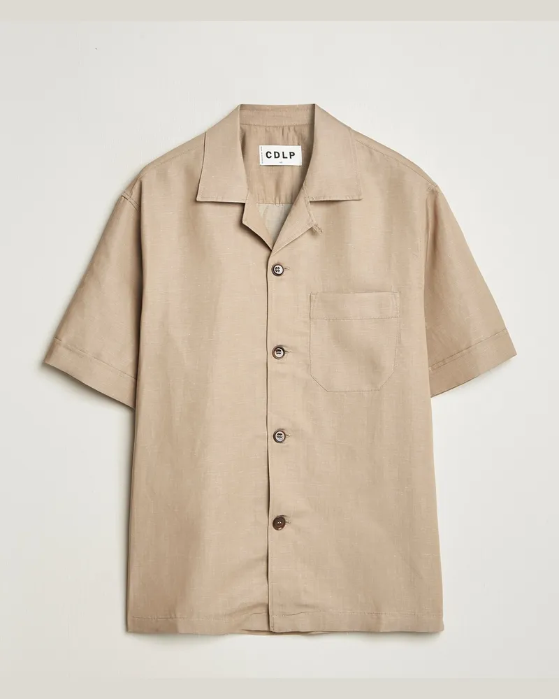 CDLP Camp Collar Shirt Hazel Beige Beige