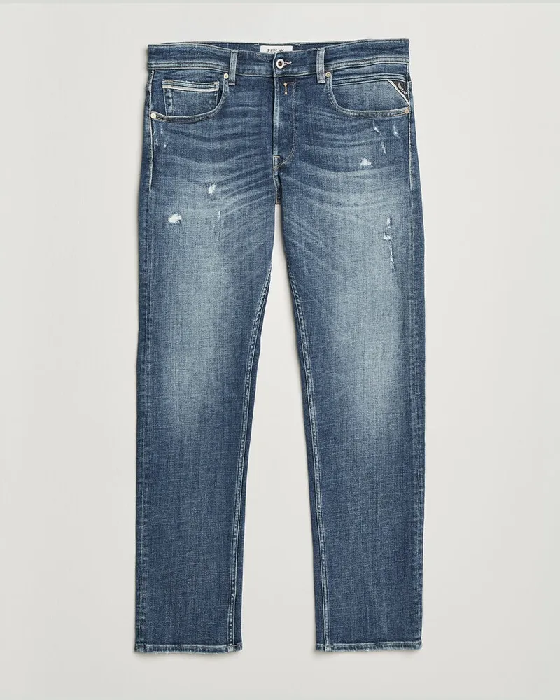 Replay Grover 10 Years Wash Jeans Light Blue Blau