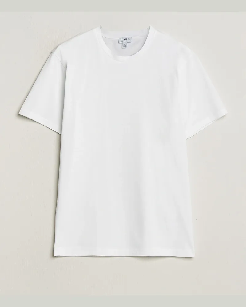 Sunspel Riviera Midweight T-Shirt White Weiß