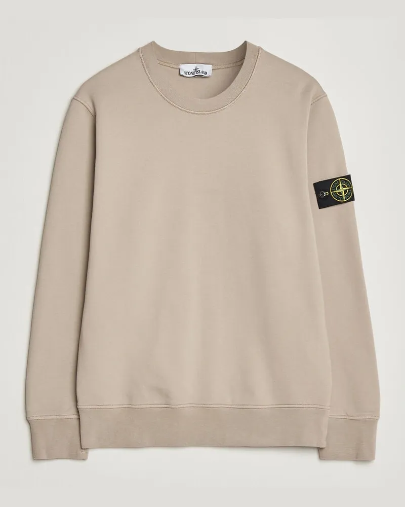 Stone Island Garment Dyed Fleece Sweatshirt Desert Beige