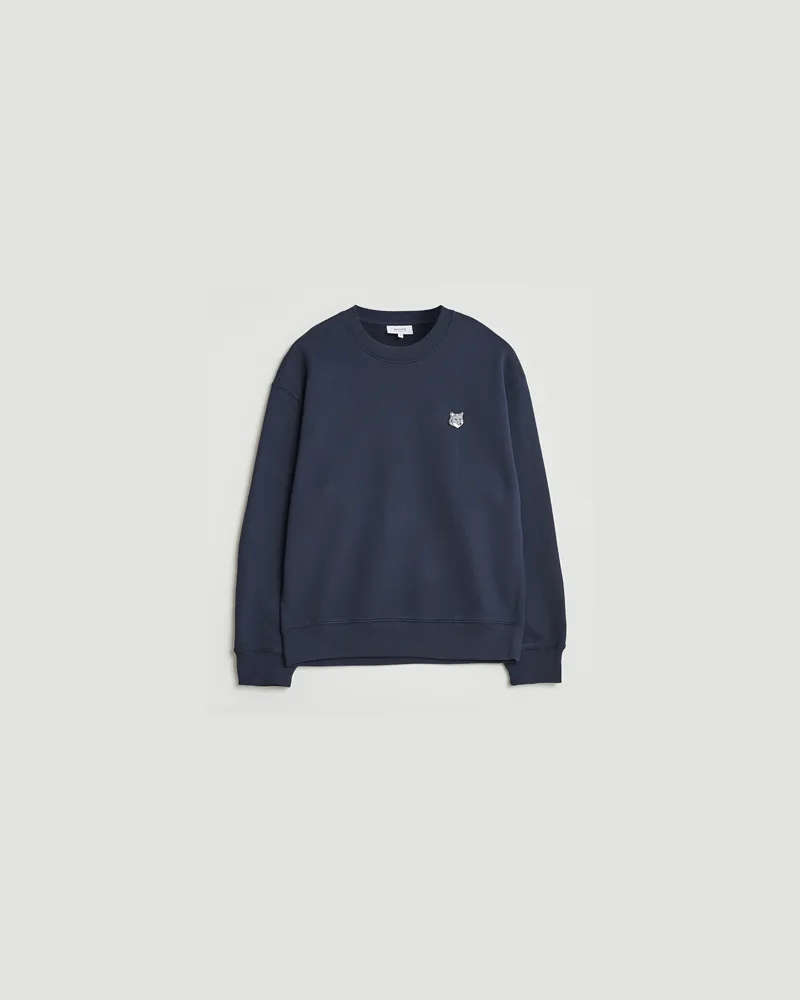 Kitsuné Grey Fox Head Sweatshirt Classic Navy Blau