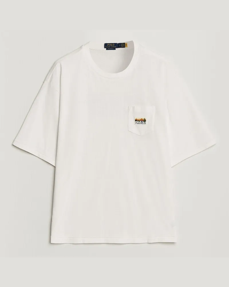 Ralph Lauren Relaxed Fit Print T-Shirt Nevis Weiß