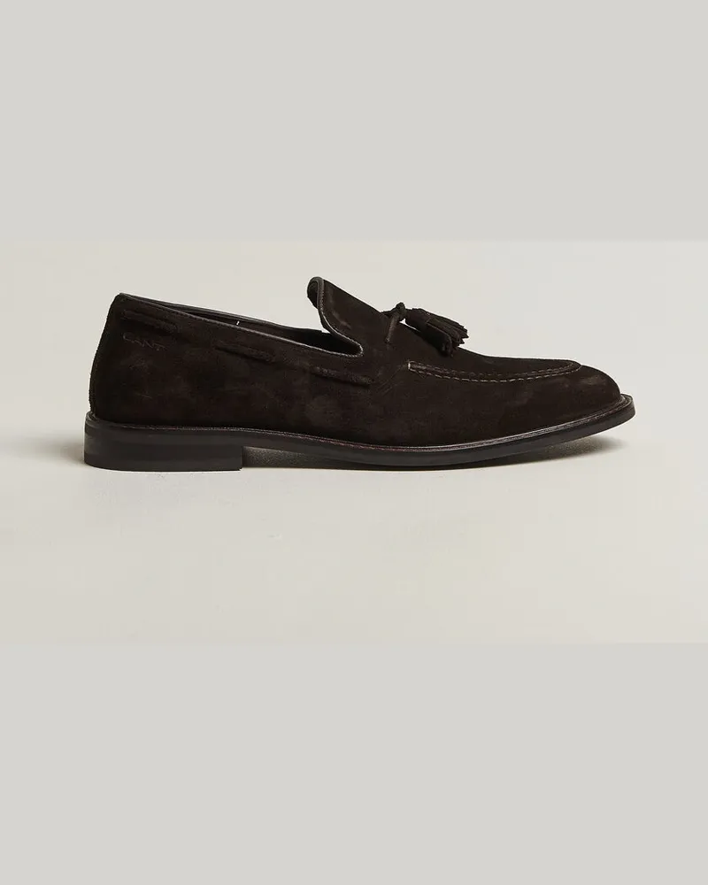 Gant Lozham Suede Tassle Loafer Dark Brown Braun