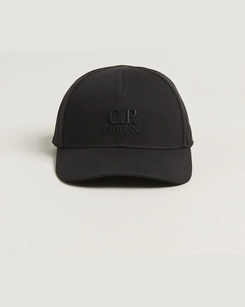 C.P. Company Cotton Gabardine Cap Black Schwarz