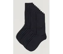 10-Pack Bamboo Socks Navy Blue