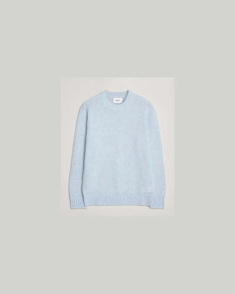 NN 07 Lee Wool Knitted Sweater Cerulian Blue Blau