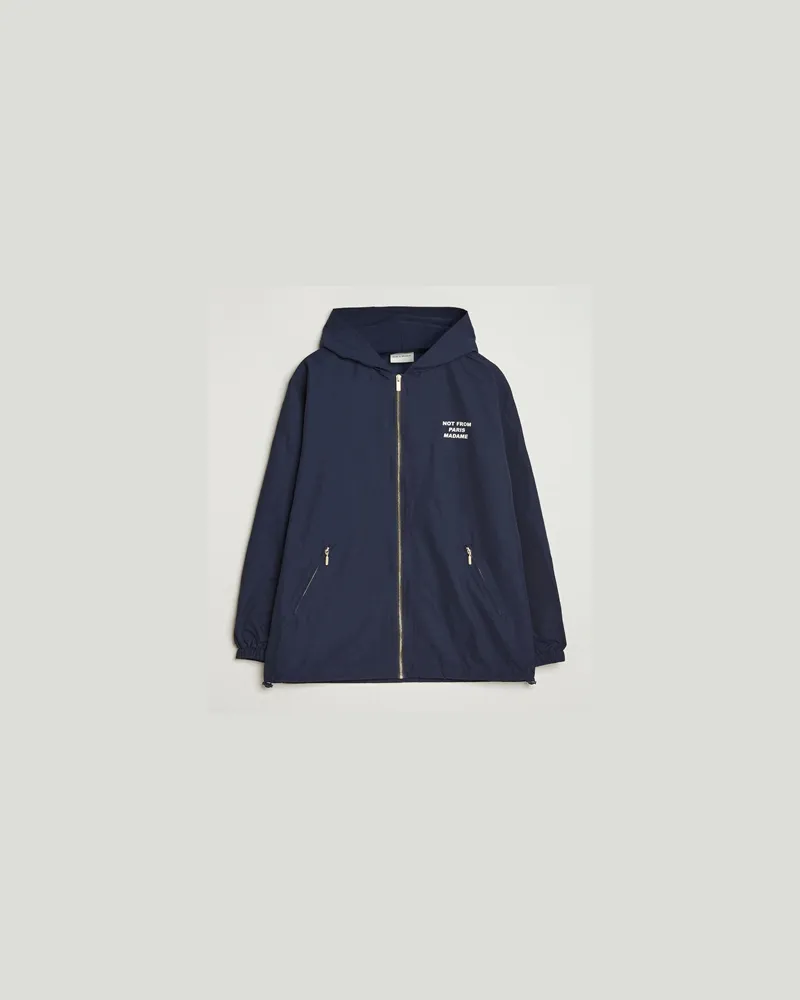 Drôle de Monsieur La Veste Capuche Slogan Jacket Navy Blau