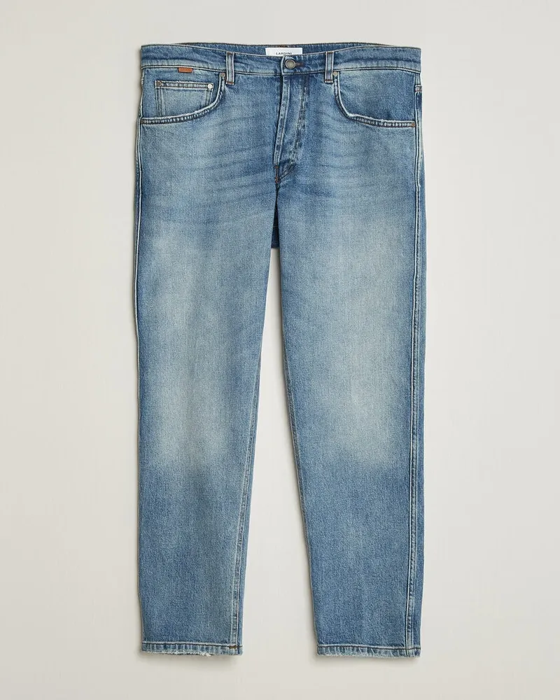 LARDINI Cotton Denim Blue Blau