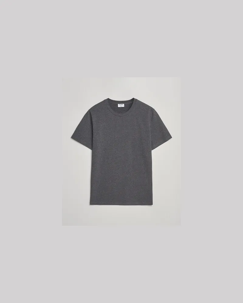 Filippa K Soft Lycra T-Shirt Anthracite Melange Grau