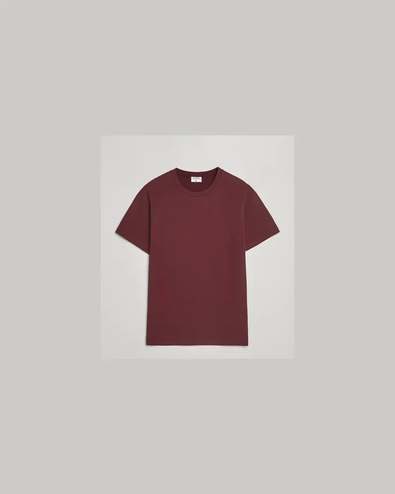 Filippa K Soft Lycra T-Shirt Burgundy Rot