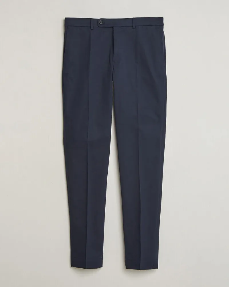 Incotex Regular Fit Flexgab Cotton Chinos Navy Blau