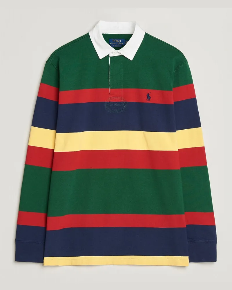 Ralph Lauren Jersey Striped Rugger New Forest Multi Rot
