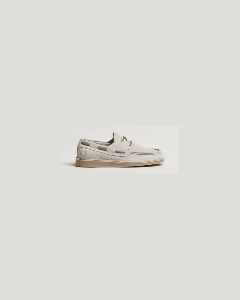 Fred Perry Meaden Suede Loafer Light Oyster Grau
