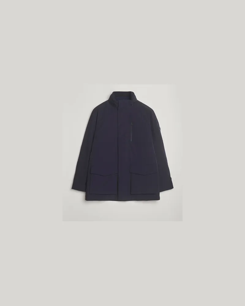 Gant Double Mid Length Field Jacket Evening Blue Blau