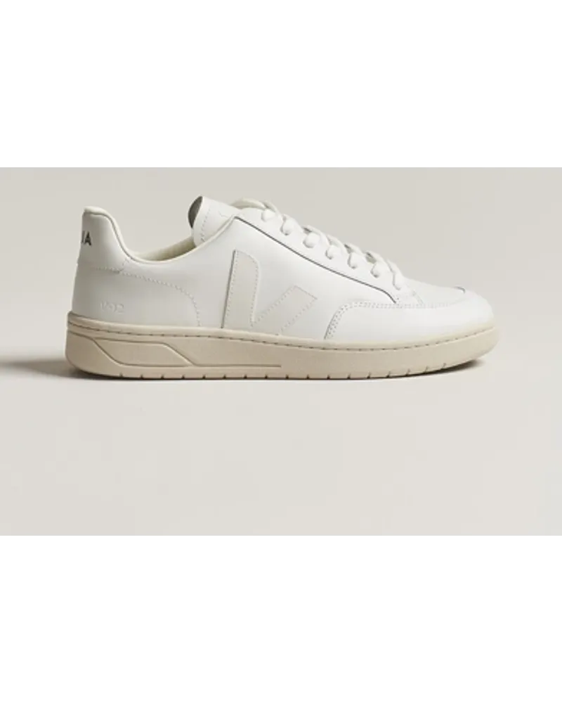 VEJA V-12 Leder Sneaker Extra White Weiß