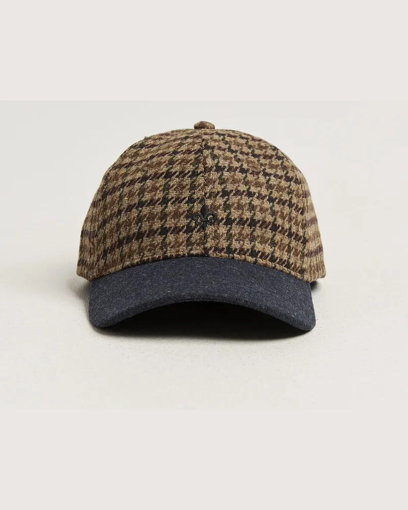 Morris Digby Check Cap Brown Braun