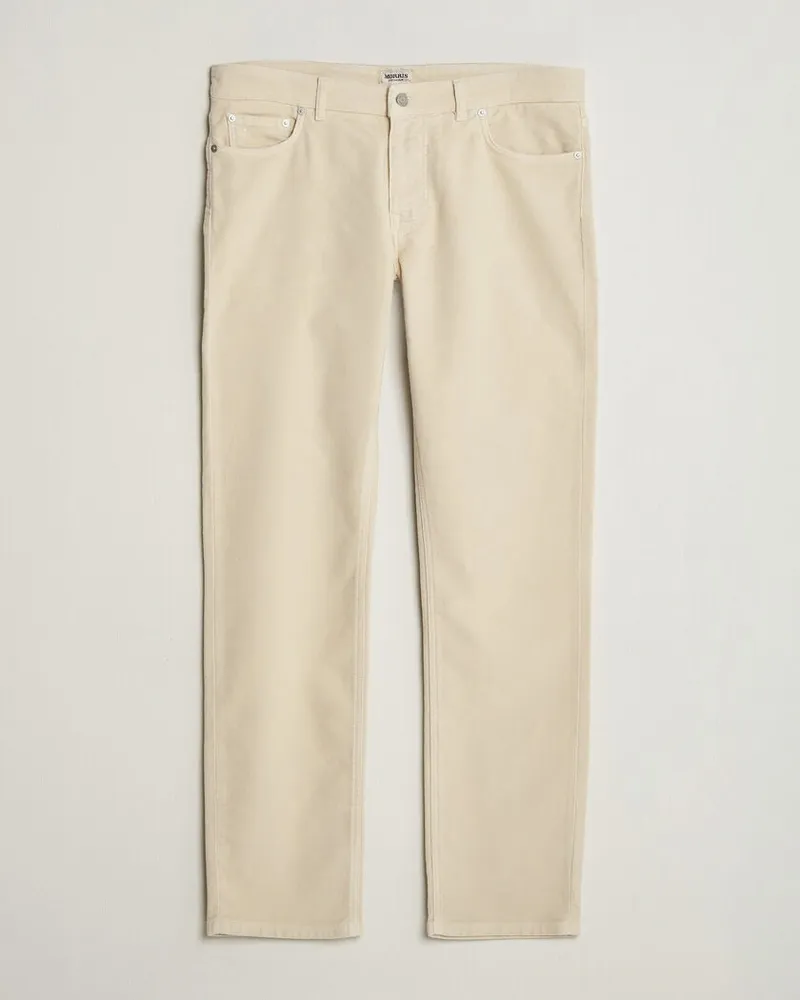 Morris James Winter Twill 5-Pocket Pants Off White Weiß
