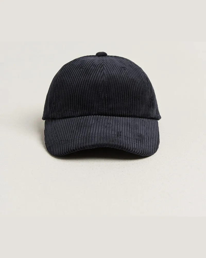 NN 07 Corduroy Dad Cap Deep Navy Blau