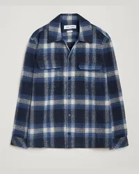 Samsøe & Samsøe Castor Checked Overshirt True Navy Blau