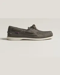 Sebago Dockside Nubuck Boat Shoe Dark Grey Grau