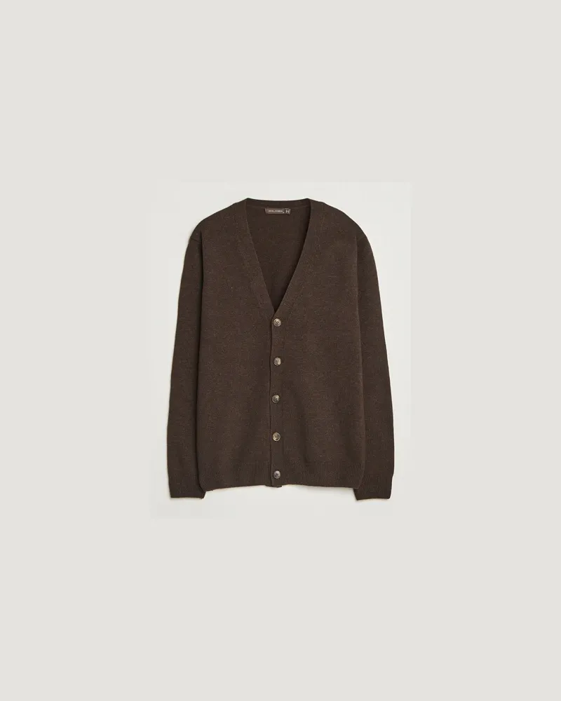 Oscar Jacobson Oscar Jacobson Eduardo Wool Cardigan Brown Braun