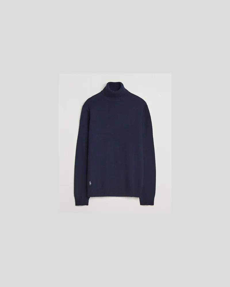Ralph Lauren Cotton/Wool Rollneck Hunter Navy Blau