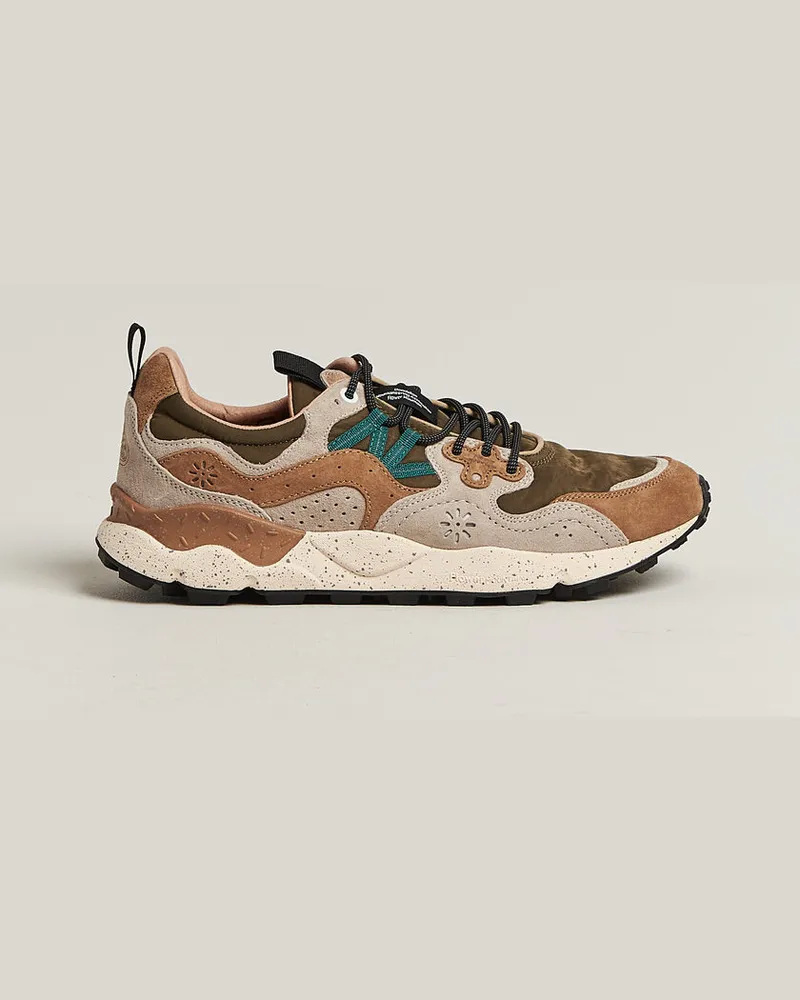 Flower MOUNTAIN Yamano 3 Suede/Nylon Sneaker Cream/Brown Braun
