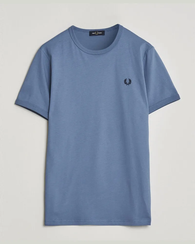 Fred Perry Ringer T-Shirt Ace Blue Blau