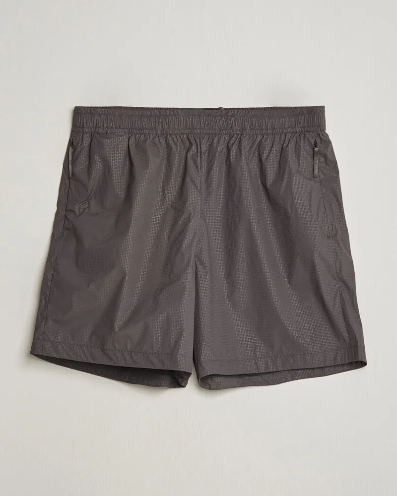 Stone Island Stellina Nylon Stretch Shorts Charcoal Grau