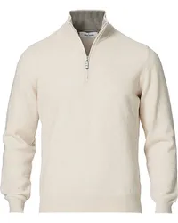 Gran Sasso Woll/Cashmere Half Zip Cream Beige