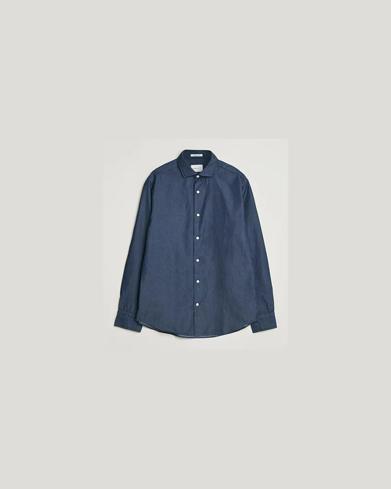 Gant Regular Fit Indigo Twill Shirt Dark Indigo Blau