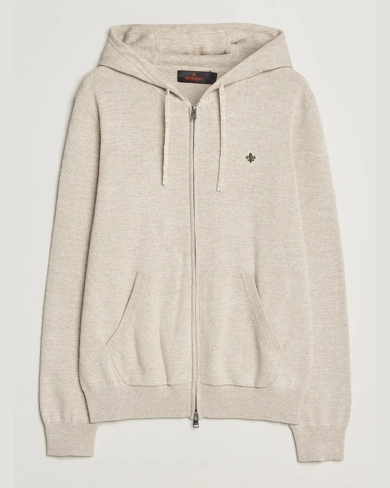 Morris Randall Full-Zip Hoodie Khaki Beige