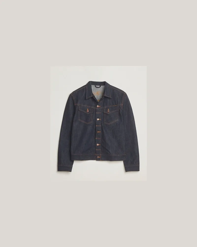Nudie Jeans Conny Denim Jacket Dry Streaky Mid Blue Blau