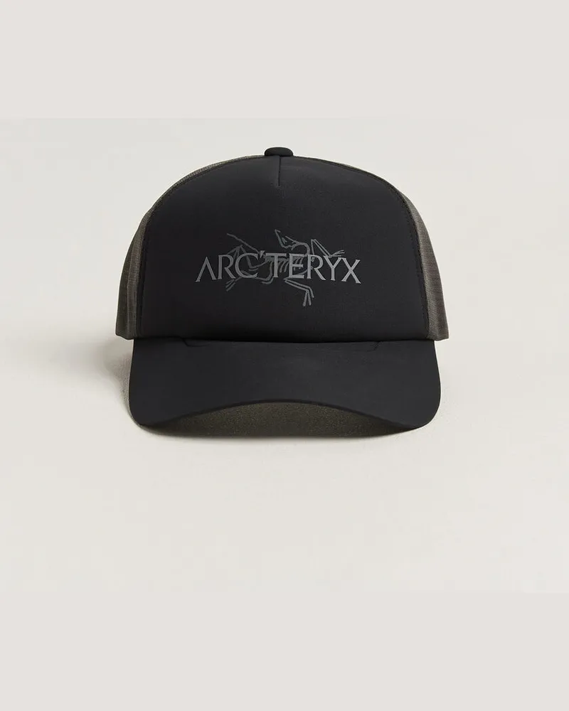 Arc'teryx Bird Word Trucker Cap Black/Cloud Schwarz