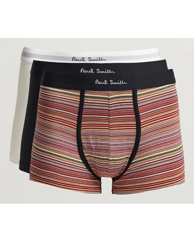 Paul Smith 3-Pack Trunk Stripe/White/Black Weiß