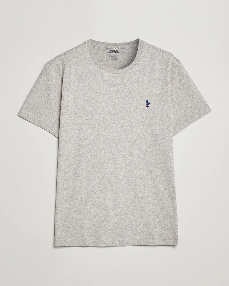 Ralph Lauren Custom Slim Fit Tee New Grey Heather Grau