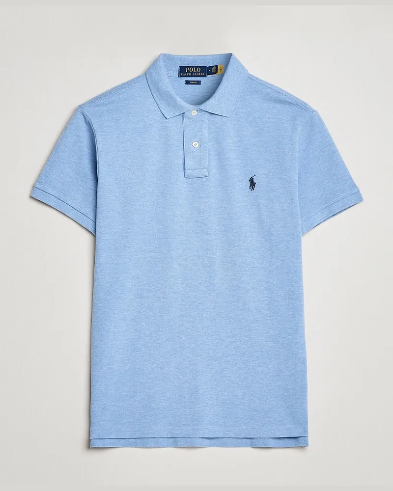Ralph Lauren Slim Fit Polo Isle Heather Blau